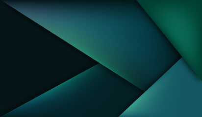 Abstract background with a vector look of dark green and blue overlaid on top of each other.