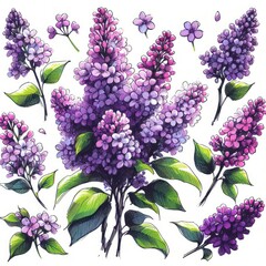 Lilac Sketch Study: Exploring the Intricacies of Floral Form