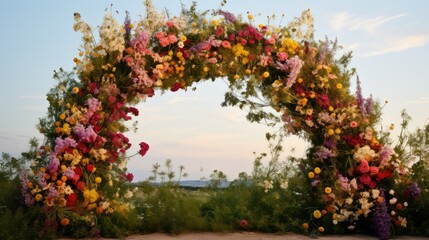 floral wildflower frame