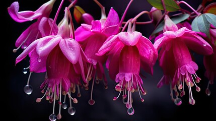 pink fuchsia flowers