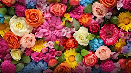 Zelfklevend Fotobehang love mothers day flowers background © PikePicture