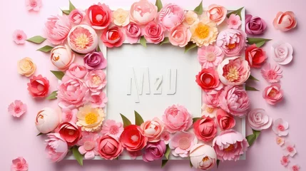 Keuken spatwand met foto gift mothers day flowers square © PikePicture