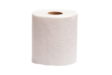 Toilet paper roll isolated on transparent background.