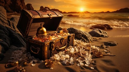 chest pirate treasure