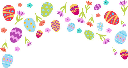 Easter Egg Corner Border Decoration