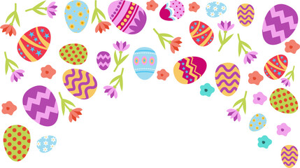 Easter Egg Corner Border Decoration