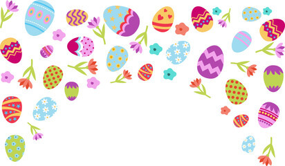 Easter Egg Corner Border Decoration