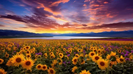 Fotobehang meadow flower field © PikePicture