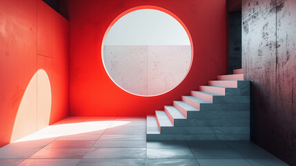 Elegant Monochromatic Abstract Architecture with Geometric Precision for Contemporary Desktop Wallpaper