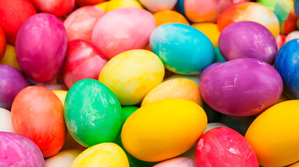 Fototapeta na wymiar Multi-colored Easter eggs