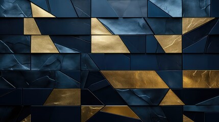 modern navy and gold abstract