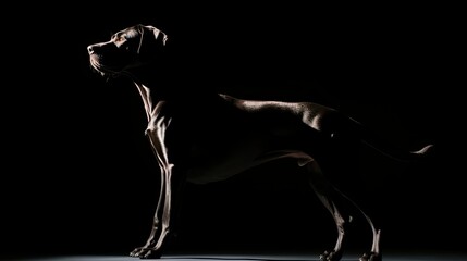 training outline of dog