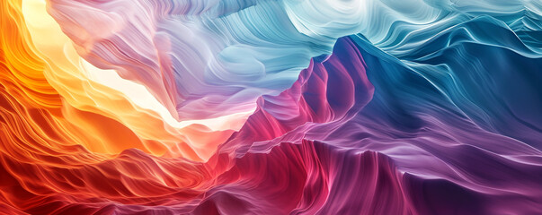 Obraz premium Abstract mountain texture with wavy lines