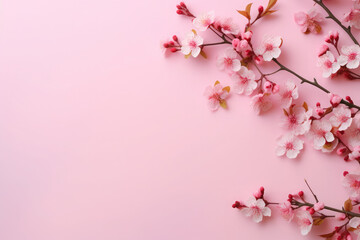 Obraz na płótnie Canvas sakura pattern on background