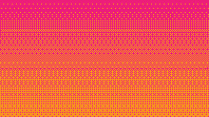 Pixel art dithering background in red and orange color. Vector illustration