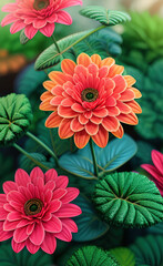 Blooming Beauties: A Floral Illustration Collection made with Generative AI