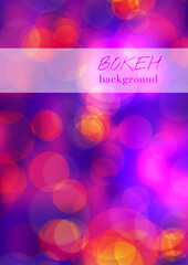 Abstract bokeh background vector