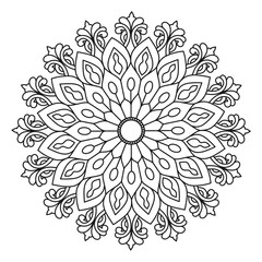 Simple mandala art vector illustration