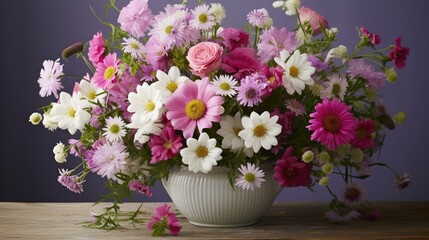 Obraz na płótnie Canvas garden cottage flower arrangement