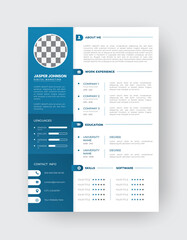 Clean Modern Resume and Cover Letter Layout Vector Template for Business Job Applications, Minimalist resume cv template,  
Resume design template, cv design, multipurpose resume design