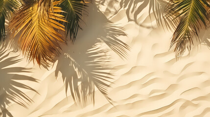 Palm plant border form, square plant frame with copy space