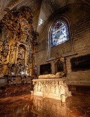 Cathedral of Seville.Interior of the chapel of San Hermenegildo in the cathedral of Seville , (...