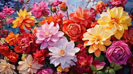 Deurstickers arrangement san diego flower © PikePicture