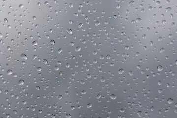 water drops on glass