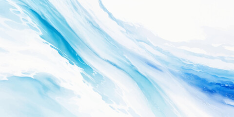 Obraz premium abstract soft blue and white abstract water color ocean wave texture background. Banner Graphic Resource as background for ocean wave and water wave abstract graphics 