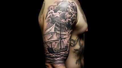 treasure pirate tattoo art