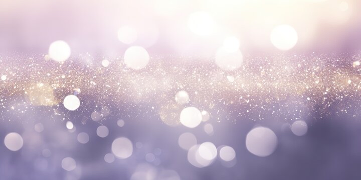 Snow flakes light confetti glitter bokeh decorative background scene