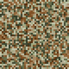 Abstract Mosaic Pixel Pattern Design Camouflage Colours