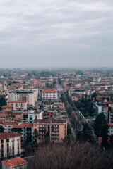 Obraz premium Panoramic view of Bergamo, Italy. Landscape