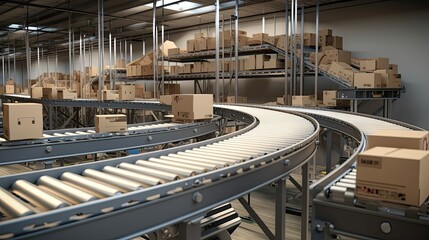 logistics package conveyor
