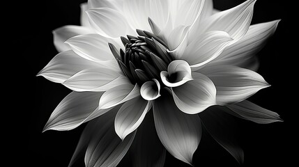 petal black white flower