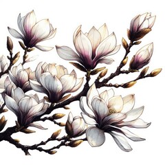 Expressive Sketch: Conveying the Fragrance of Magnolia