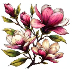 Whimsical Magnolia: Sketching the Timeless Appeal of Spring