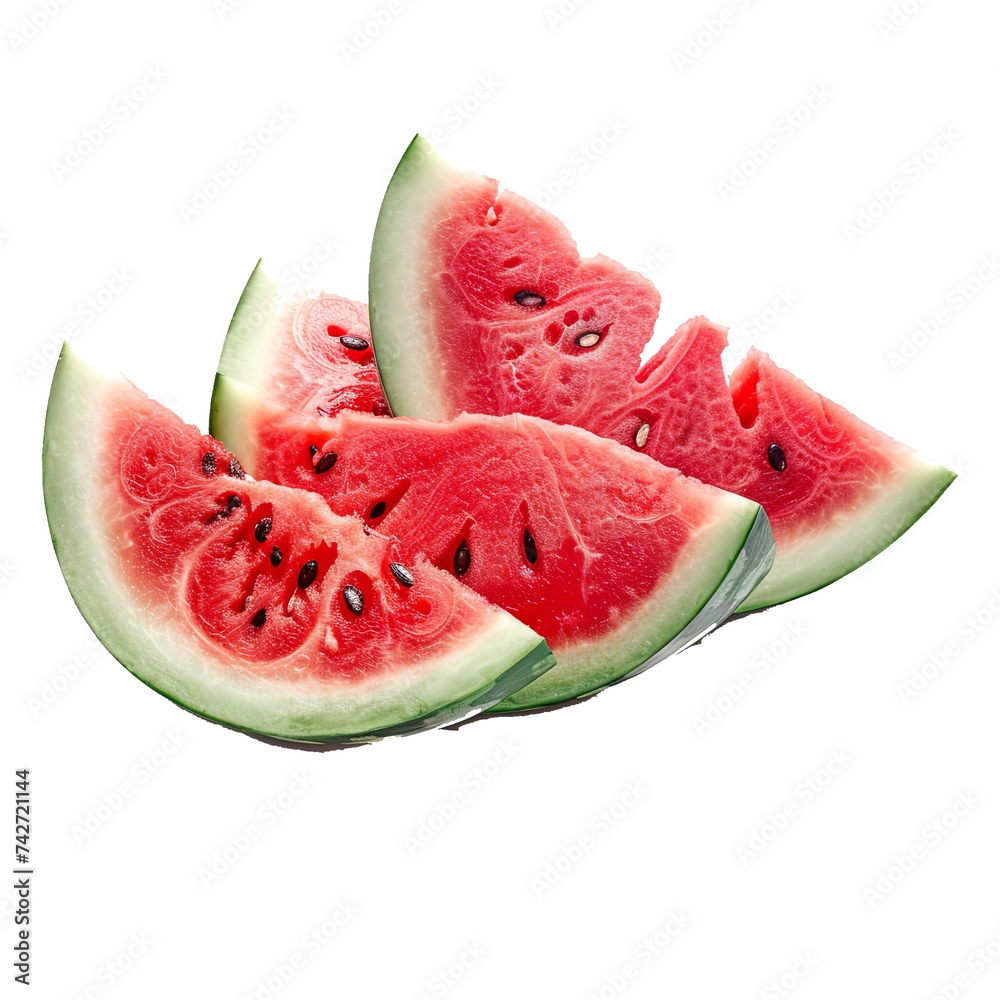 Poster sliced of watermelon