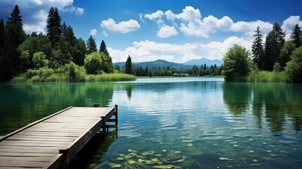 Obraz premium recreation swimming lake