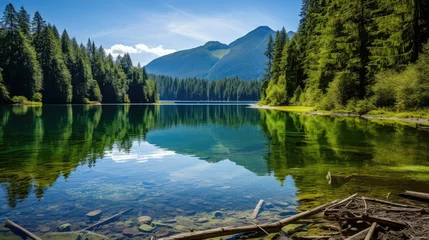 Foto op Plexiglas hiking lake quinault © PikePicture