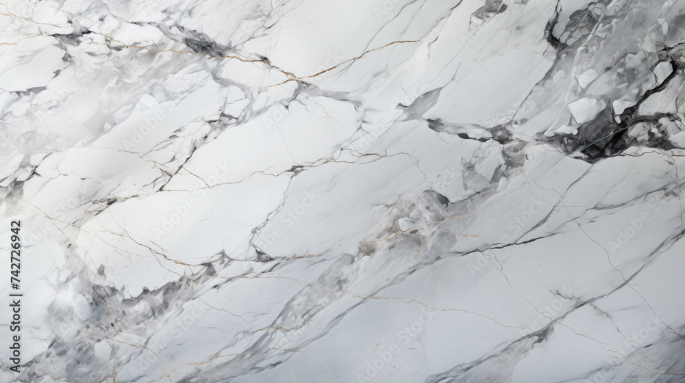 Aufkleber white marble texture in natural pattern with high resolution for background