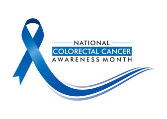March is colorectal Awareness Month background design.