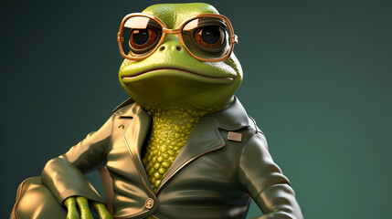 Obraz premium Stylish Toad illustration.