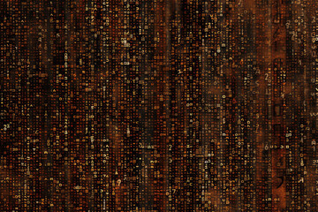 texture of brown and black alphanumeric codes