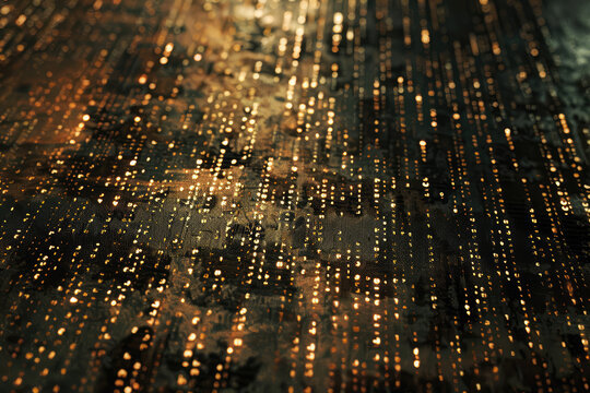 texture of brown and black alphanumeric codes