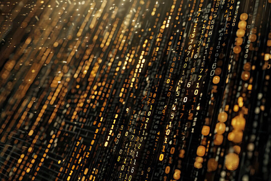 texture of brown and black alphanumeric codes