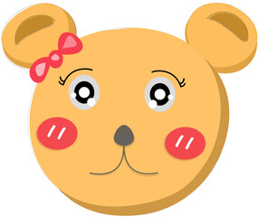 cute bear cartoon illustration