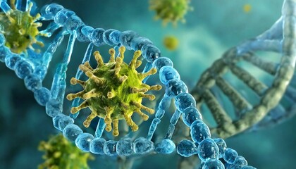 ウイルスのイメージ　新型　免疫細胞　構造