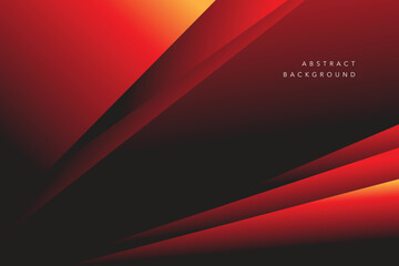 Abstract red and dark background. Modern and geometric design template