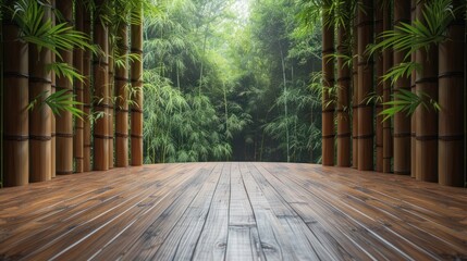 Room bamboo fence